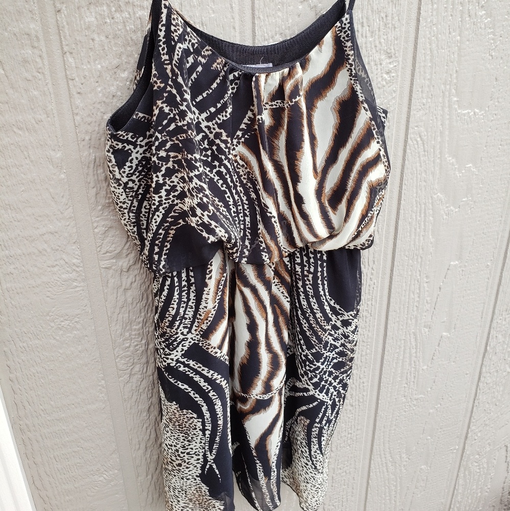 Leopard Animal Printed Boutique Dress Size M